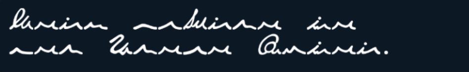 illegible gibberish meant to convey English speech